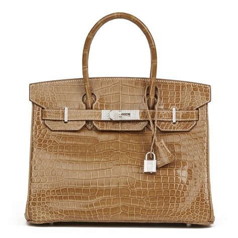 hermes coccodrillo marrone|hermes crocodile bags.